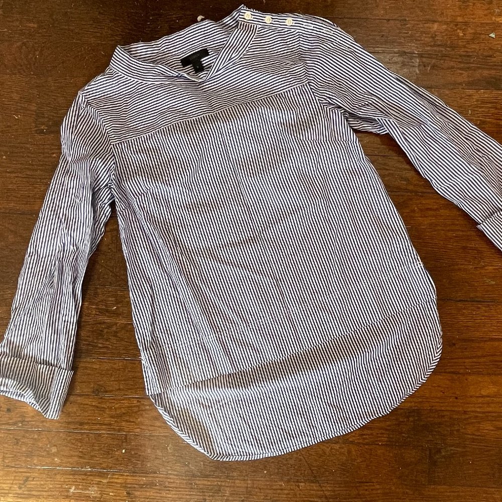 J. Crew Striped Boatneck and Beyond Striped Blouse